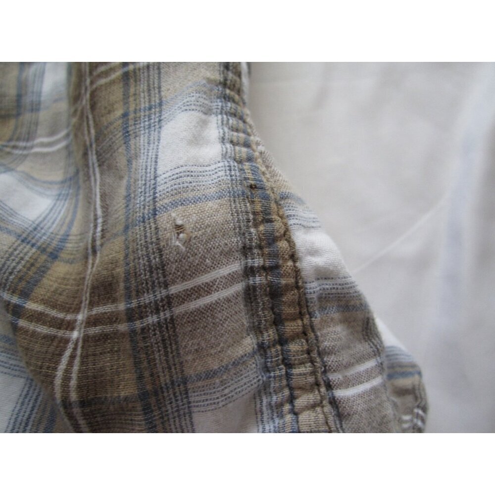 Men's Urban Pipeline Plaid Button Cotton Long Sleeve Shirt Sz M (MT620) Issue - Picture 8 of 8